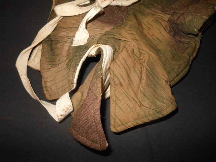 WW2 German Wehrmacht Kopfhaube – REVERSIBLE CAMOUFLAGE HOOD – SUMPFTARNMUSTER 43 — image 6