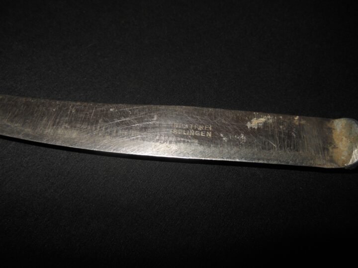 WW2 German Wehrmacht Messer – MESS HALL / FIELD KNIFE – W.J.S 40 – NICE! — image 2