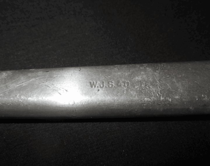 WW2 German Wehrmacht Messer – MESS HALL / FIELD KNIFE – W.J.S 40 – NICE! — image 3