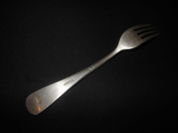 WW2 German Luftwaffe Gabel – MESS HALL / GALLEY FORK – H.M.Z. 40 – NICE! — image 2