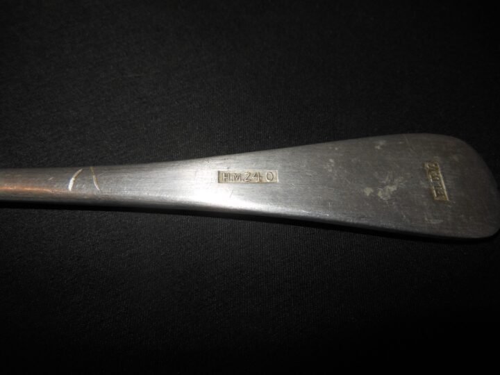 WW2 German Luftwaffe Gabel – MESS HALL / GALLEY FORK – H.M.Z. 40 – NICE! — image 4