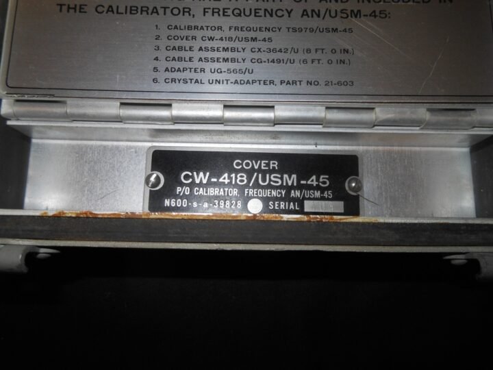 US Army / Navy – AAN / USM-45 RADIO FREQUENCY CALIBRATOR – TS-979 – VERY NICE! — image 9