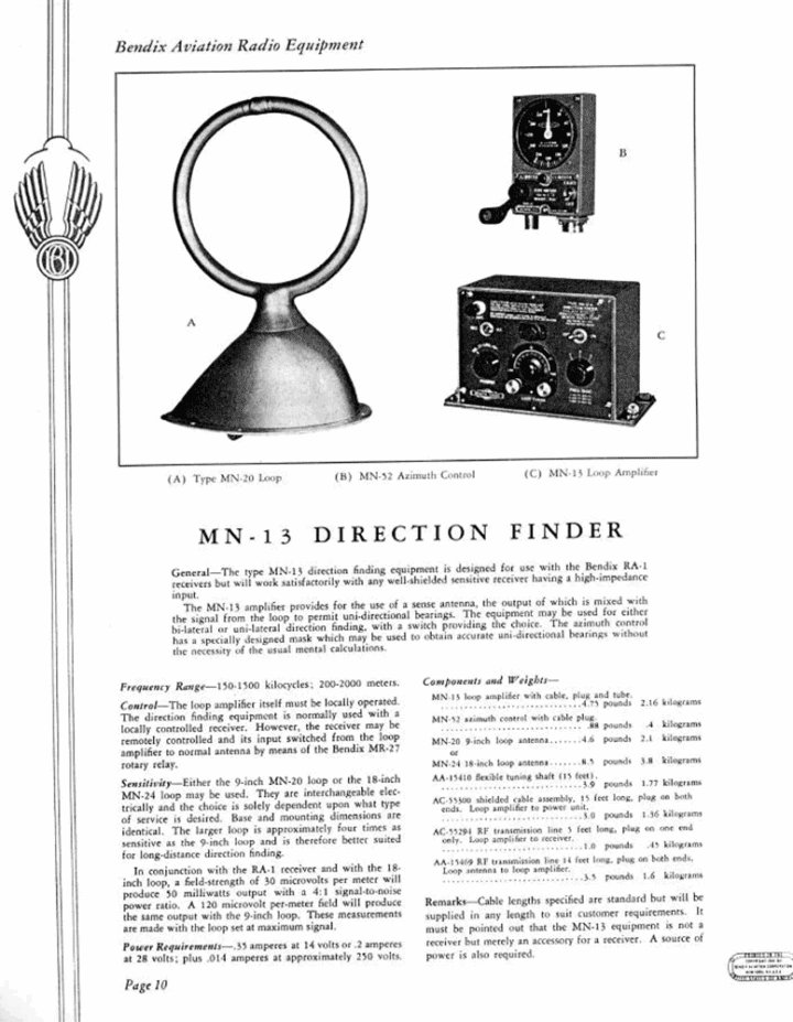WW2 US Army Aircraft – BENDIX RADIO LOOP ANTENNA – MN-20D – B-17 B-25 C-47 — image 9