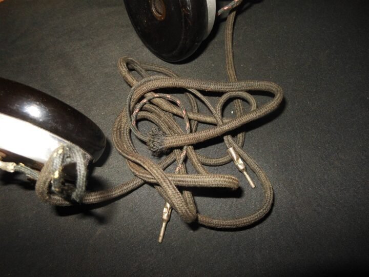 WW2 US Army Air Force Navy – 'MATCHED TONE' RADIO HEADSET – VET ESTATE – NICE! — image 2