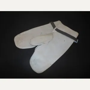 WW2 German Wehrmacht Lederhandschuh – WHITE LEATHER MITTENS – 1943 …