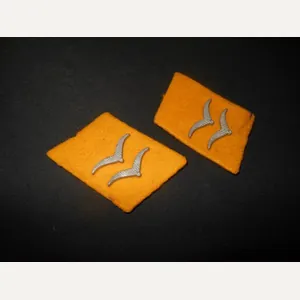 WW2 German Luftwaffe Kragenspiegel – COLLAR TABS – GEFREITER- PRIVATE …