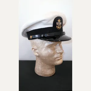 WW2 / Korean War US Navy – OFFICER VISOR CAP …