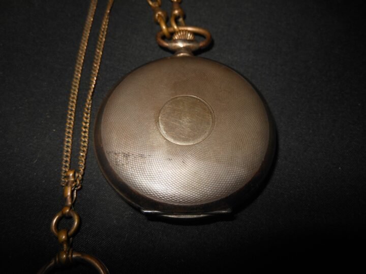 WW2 German Wehrmacht – OFFICER SILVER POCKET WATCH – PRESENTED BY FROMM – RARE! — image 5