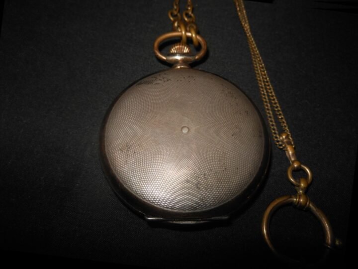 WW2 German Wehrmacht – OFFICER SILVER POCKET WATCH – PRESENTED BY FROMM – RARE! — image 8