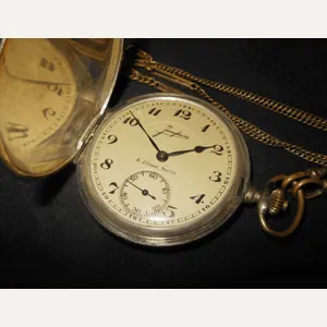 WW2 German Wehrmacht – OFFICER SILVER POCKET WATCH – PRESENTED …