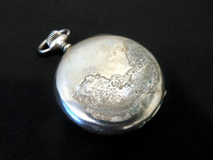 WW1 German Heeres Taschenuhr – ARMY ISSUE POCKET WATCH w/ STRAP – REVUE – NICE! — image 9