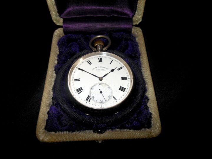 WW1 British Army – SILVER PRESENTATION POCKET WATCH w/ HISTORY – VERY NICE! — image 2