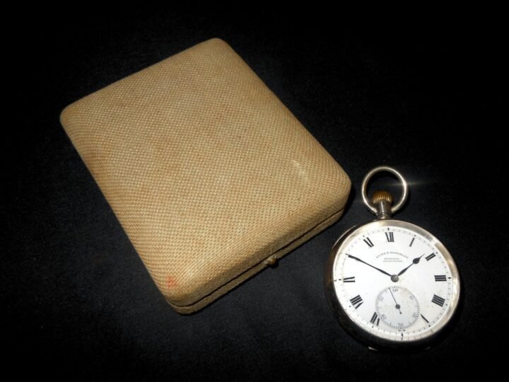 WW1 British Army – SILVER PRESENTATION POCKET WATCH w/ HISTORY – VERY NICE! — image 3