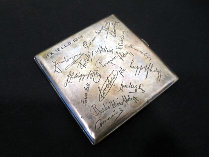 WW1 Austro-Hungarian – SILVER CIGARETTE CASE – PRESENTATION PIECE – M.K. 12 LLO