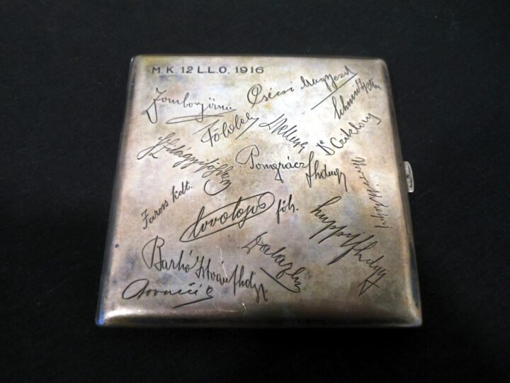 WW1 Austro-Hungarian – SILVER CIGARETTE CASE – PRESENTATION PIECE – M.K. 12 LLO — image 2