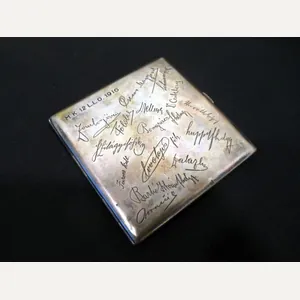 WW1 Austro-Hungarian – SILVER CIGARETTE CASE – PRESENTATION PIECE – …