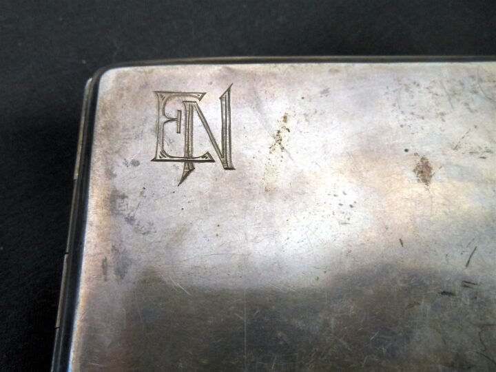WW1 Austro-Hungarian – SILVER CIGARETTE CASE – PRESENTATION PIECE – F.K.R.19 — image 3