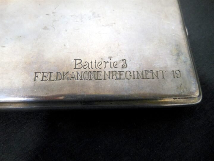 WW1 Austro-Hungarian – SILVER CIGARETTE CASE – PRESENTATION PIECE – F.K.R.19 — image 4