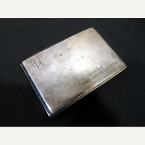 WW1 Austro-Hungarian – SILVER CIGARETTE CASE – PRESENTATION PIECE – …