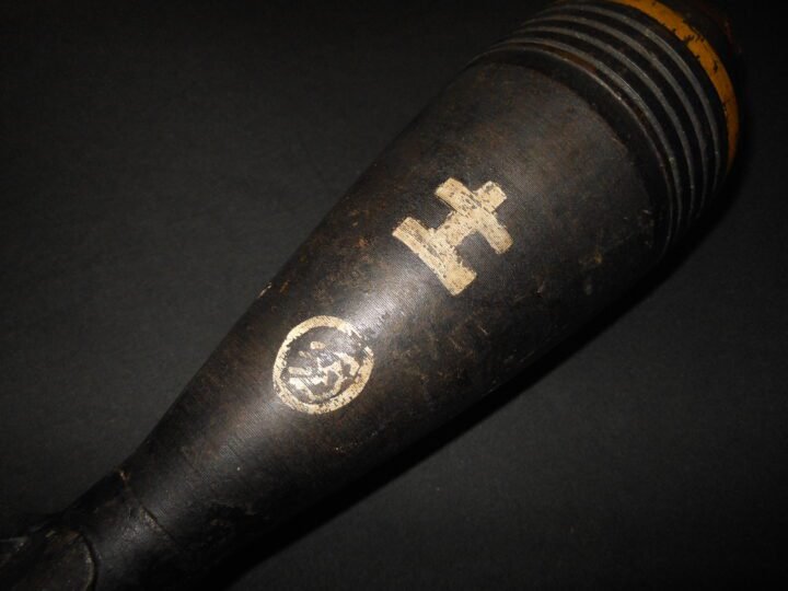 WW2 Imperial Japanese Army / Navy – TYPE 100 – 81mm MORTAR ROUND – INERT – VERY NICE! — image 9