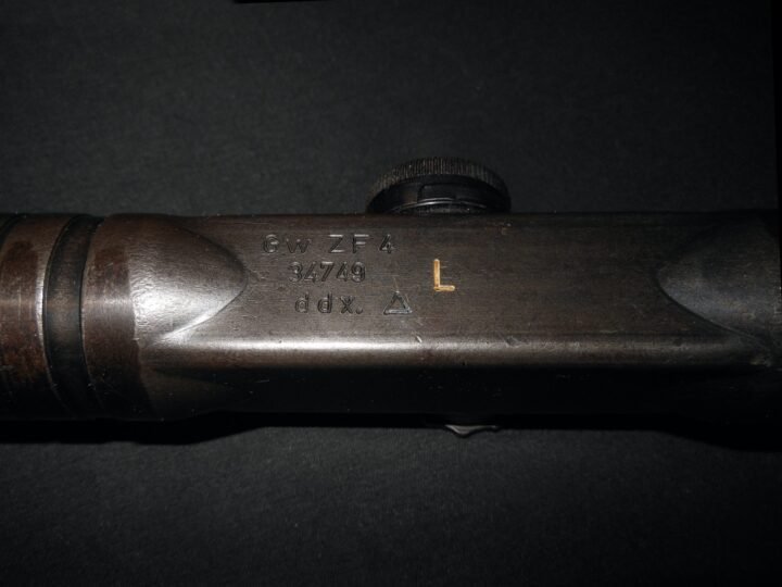 WW2 German Luftwaffe – ZF4 SNIPER OPTICAL SCOPE – FG42 ISSUE – 'L' MARKED – RARE — image 3