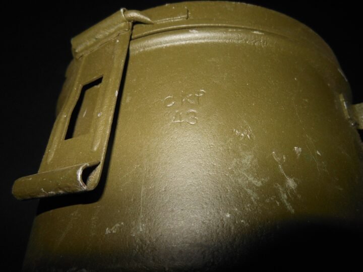 WW2 German Wehrmacht – CAVALRY WAGON GREASE POT – CKF 43 -NICE! — image 5