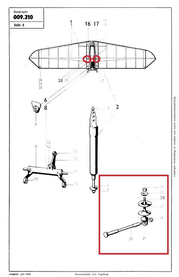 WW2 German Luftwaffe Aircraft – WOOD RUDDER LOWER CAP RELIC – Me109 G10 — image 10