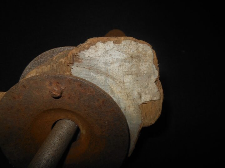 WW2 German Luftwaffe Aircraft – WOOD RUDDER LOWER CAP RELIC – Me109 G10 — image 9