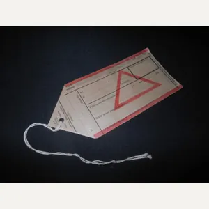 WW2 German Reichsbahn Frachtanhänger – RAILWAY FRIEGHT SHIPPING TAG – …