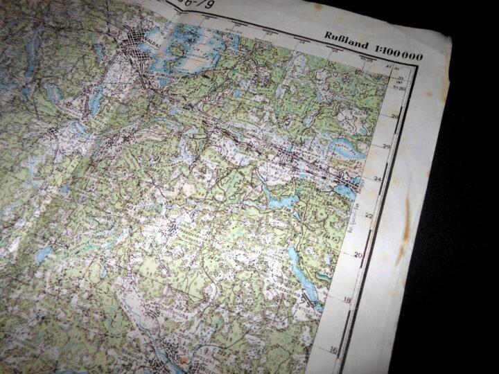 WW2 German Wehrmacht Sonderkarte – 1:100000 TOPOGRAPHICAL MAP – RUSSIA – RARE! — image 10