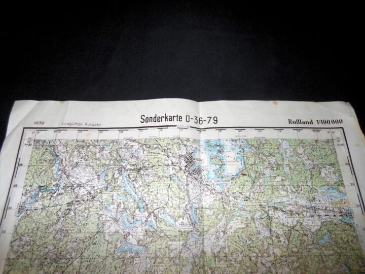 WW2 German Wehrmacht Sonderkarte – 1:100000 TOPOGRAPHICAL MAP – RUSSIA – RARE! — image 2