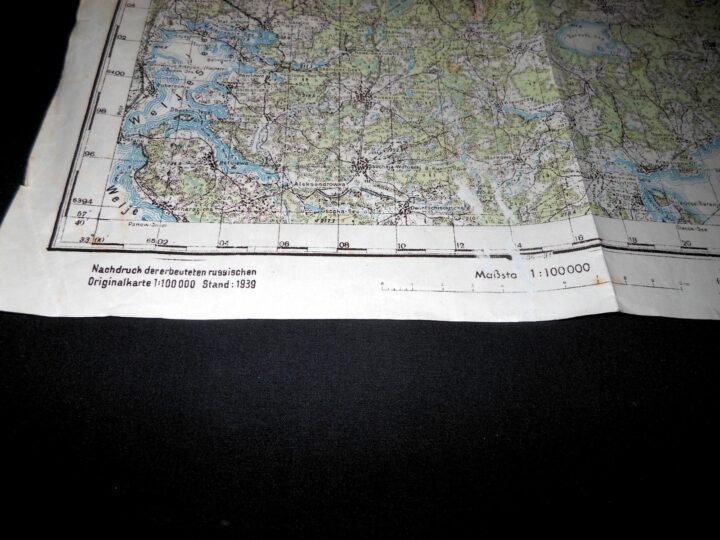 WW2 German Wehrmacht Sonderkarte – 1:100000 TOPOGRAPHICAL MAP – RUSSIA – RARE! — image 5