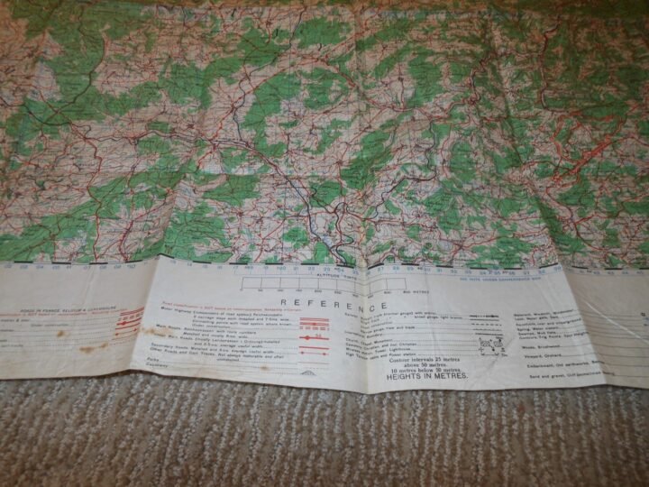 WW2 British War Office Army – 1:100,000 TOPOGRAPHICAL MAP – BONN – 1944 – NICE! — image 5