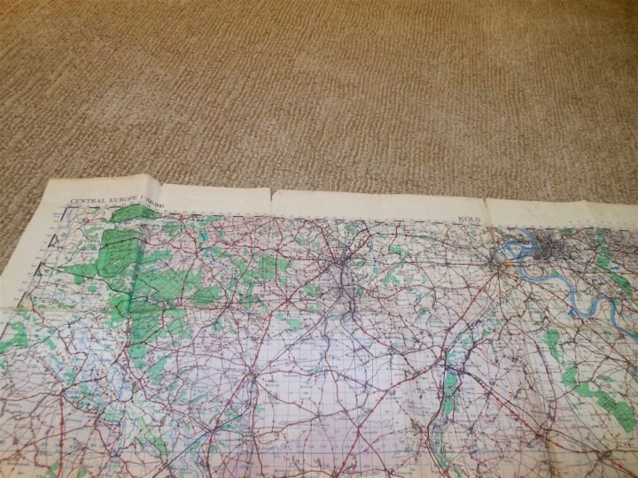WW2 British War Office Army – 1:100,000 TOPOGRAPHICAL MAP – KOLN – 1944 – NICE! — image 3