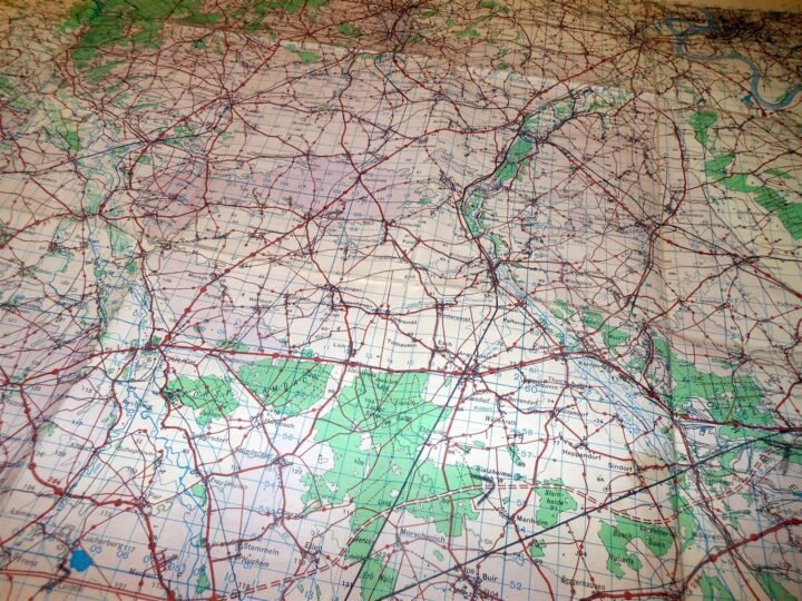 WW2 British War Office Army – 1:100,000 TOPOGRAPHICAL MAP – KOLN – 1944 – NICE! — image 9