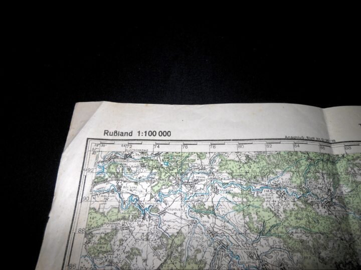WW2 German Wehrmacht Russland 1:100000 – TOPOGRAPHICAL MAP – Truppenausgabe 1942 — image 5