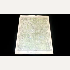 WW2 German Wehrmacht Russland 1:100000 – TOPOGRAPHICAL MAP – Truppenausgabe …