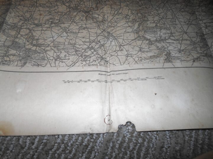 WW1 German Army Map – NIVELLES WAVER MONS CHARLEROI – BELGIUM 1916 – NICE! — image 4