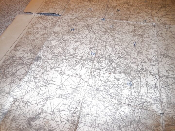 WW1 German Army Map – NIVELLES WAVER MONS CHARLEROI – BELGIUM 1916 – NICE! — image 9