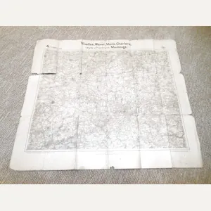 WW1 German Army Map – NIVELLES WAVER MONS CHARLEROI – …