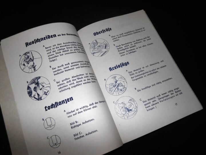 WW2 German Luftwaffe Messerschmitt Werksbücher – FACTORY WORKER HANDBOOKS – NICE — image 12