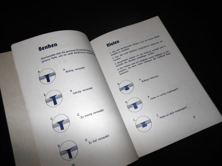 WW2 German Luftwaffe Messerschmitt Werksbücher – FACTORY WORKER HANDBOOKS – NICE — image 13