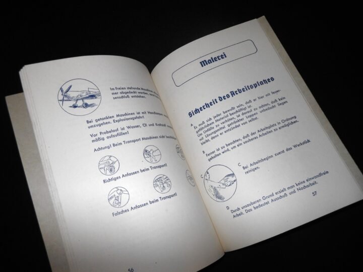 WW2 German Luftwaffe Messerschmitt Werksbücher – FACTORY WORKER HANDBOOKS – NICE — image 16