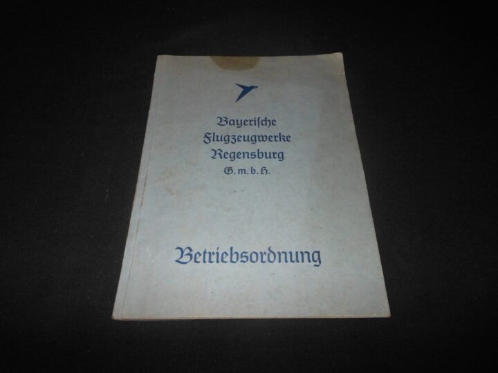 WW2 German Luftwaffe Messerschmitt Werksbücher – FACTORY WORKER HANDBOOKS – NICE — image 2