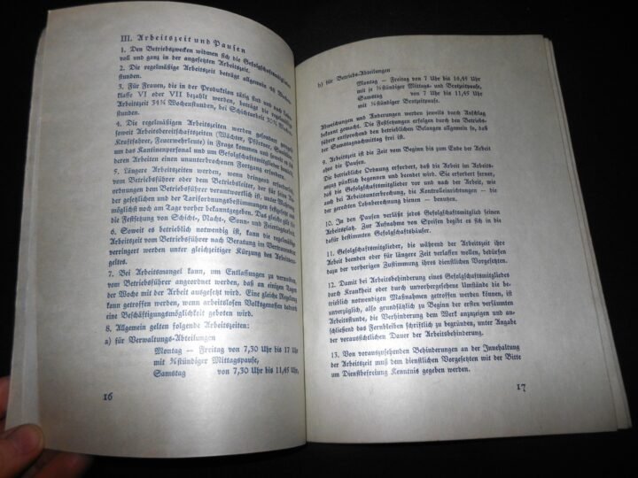 WW2 German Luftwaffe Messerschmitt Werksbücher – FACTORY WORKER HANDBOOKS – NICE — image 4