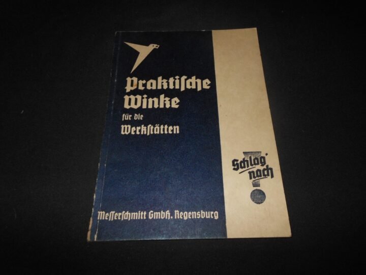 WW2 German Luftwaffe Messerschmitt Werksbücher – FACTORY WORKER HANDBOOKS – NICE — image 9