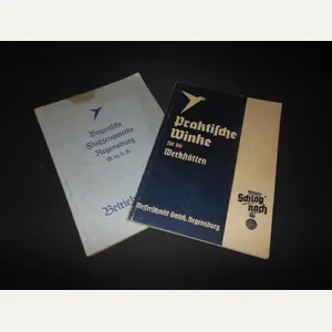 WW2 German Luftwaffe Messerschmitt Werksbücher – FACTORY WORKER HANDBOOKS – …