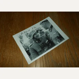 WW2 German Wehrmacht Panzer Autograph – OBERSTURMFUHRER ERHARD GUHRS – …