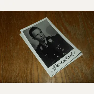 WW2 German Luftwaffe Autograph – LEUTNANT FRANZ-JOSEF BEERENBROCK – NICE!