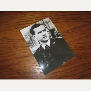 WW2 German Wehrmacht KC Autograph – LEUTNANT DER RESERVE GERHARD …